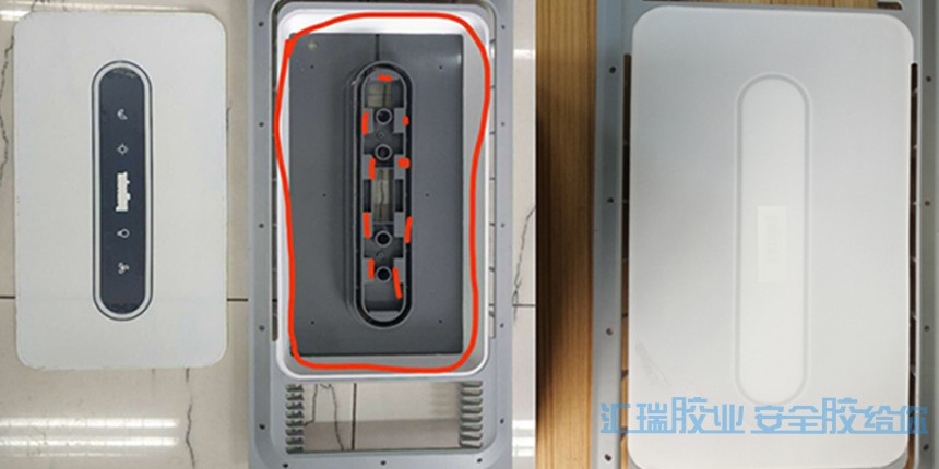 浴霸面板粘接方案：硅膠膠水解決浴霸pp燈光板與abs面板框的粘接問題